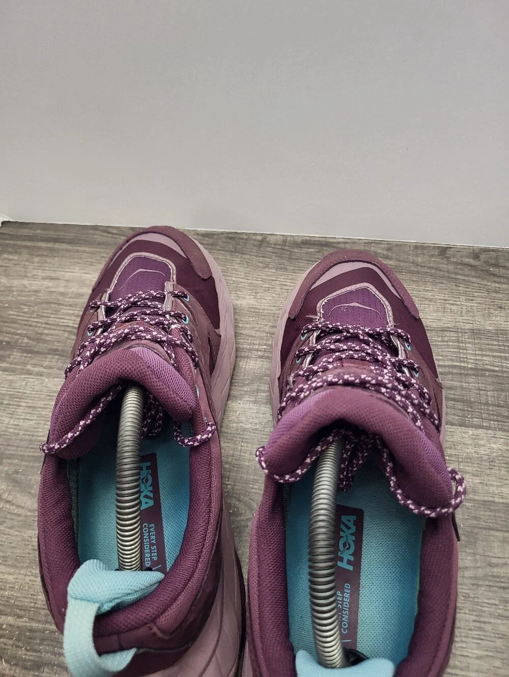 Hoka One Anacapa Low GTX Waterproof Purple Hiking Shoes Sneakers Womens 10.5 B